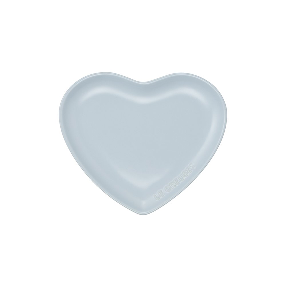 Seoul Heart Sphere Stoneware Plate Sugar Blue 17cm