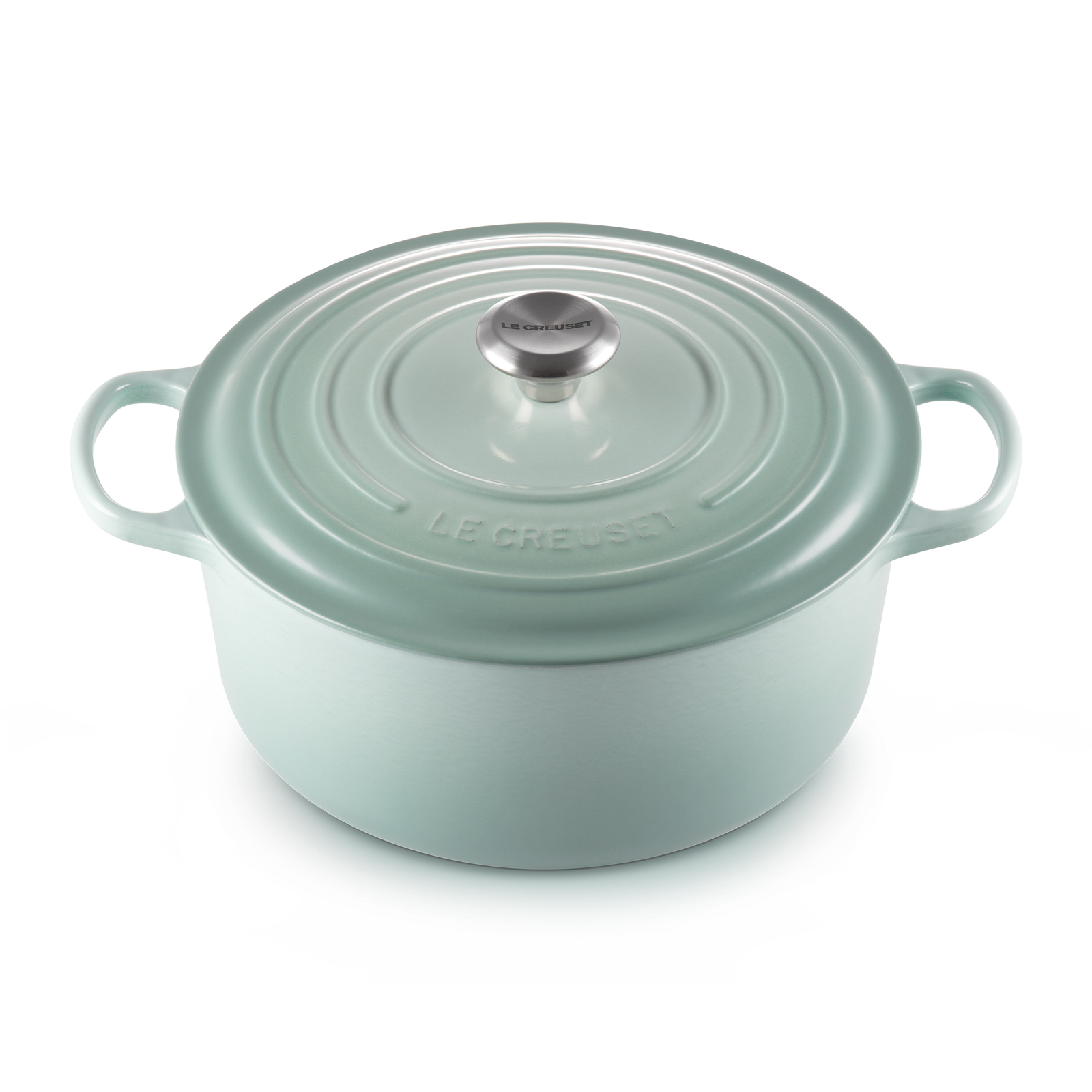 Round French Oven Silver Knob image number 1