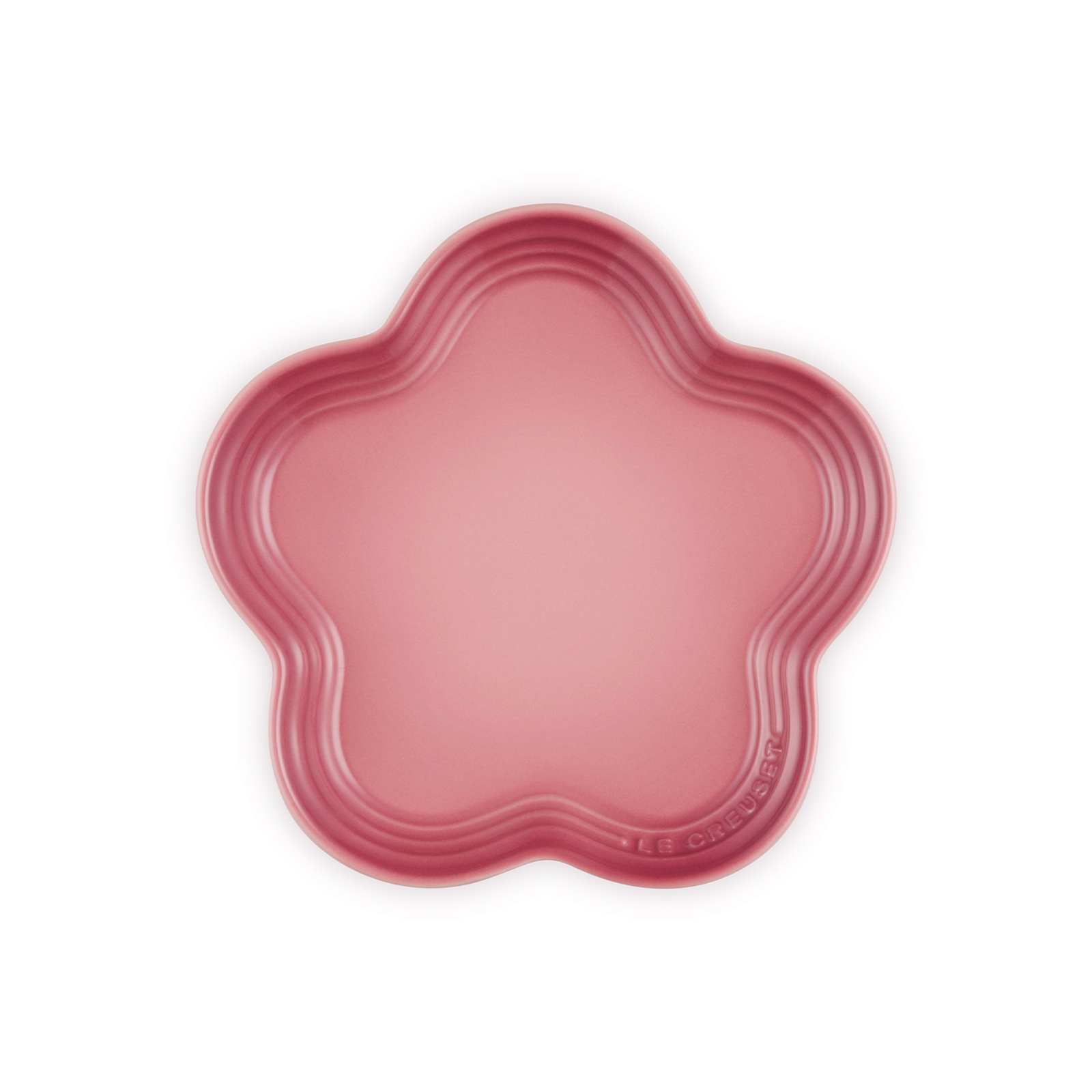 Flower Plate Rose Quartz 19cm