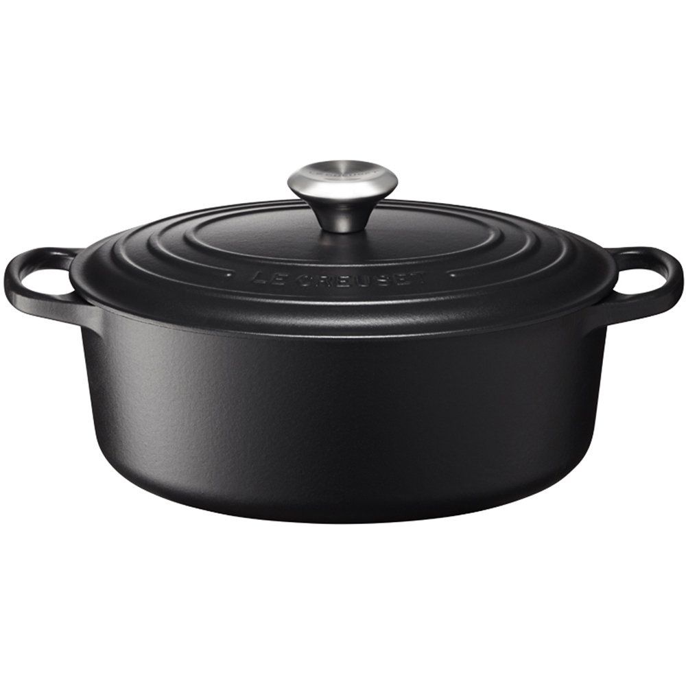 Oval French Oven Matte Black 27cm