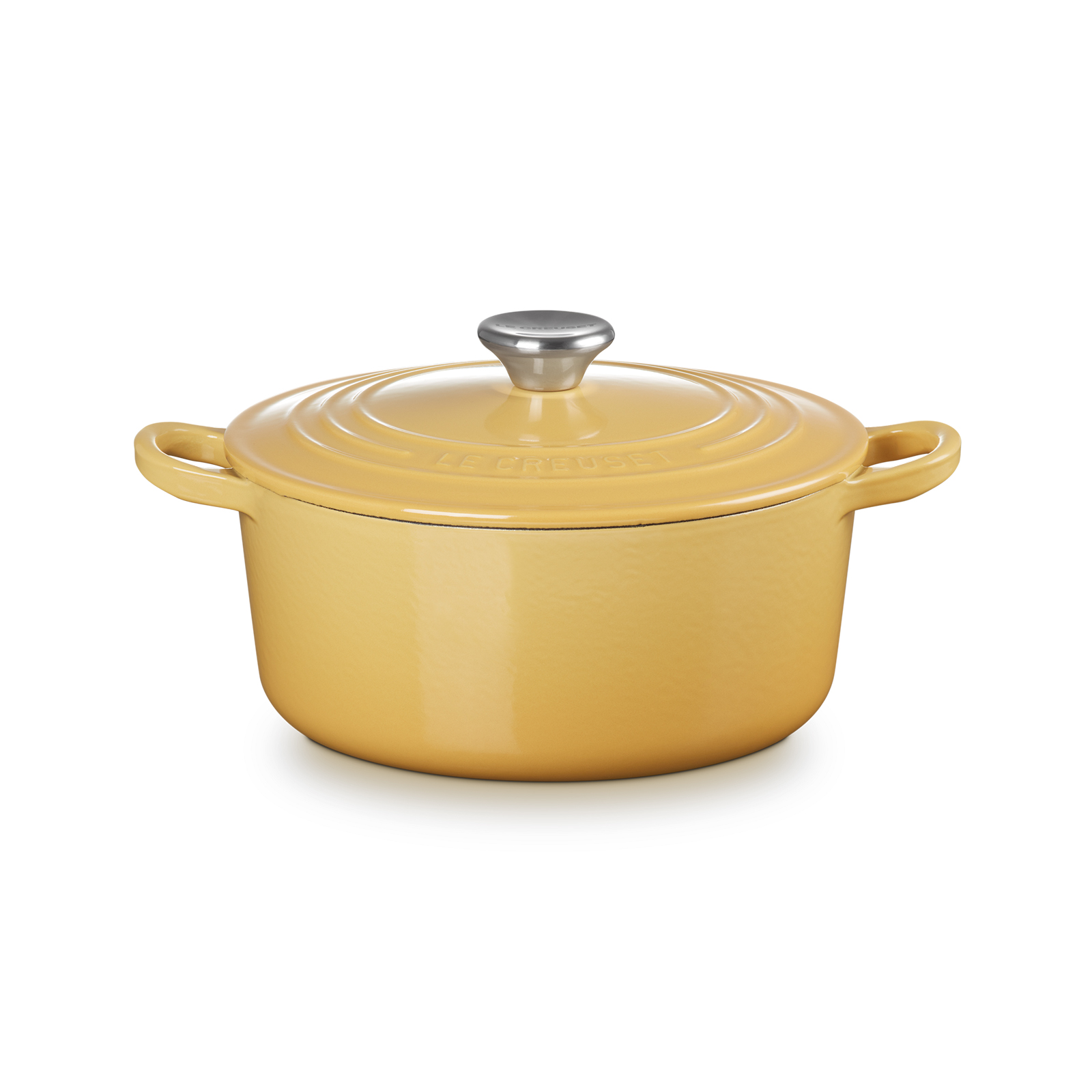 Round French Oven Quince 22cm Black Interior