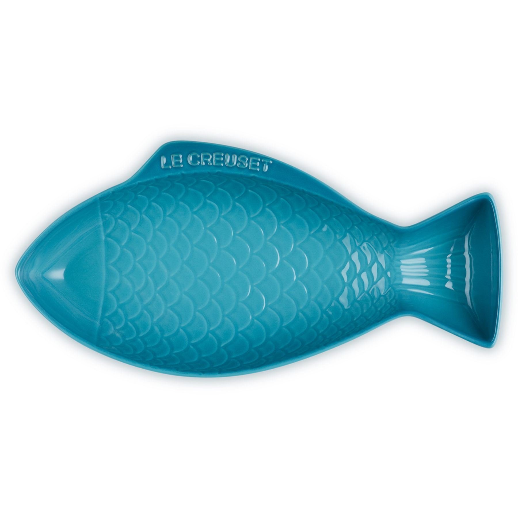 Fish Stoneware Dish Caribbean Large