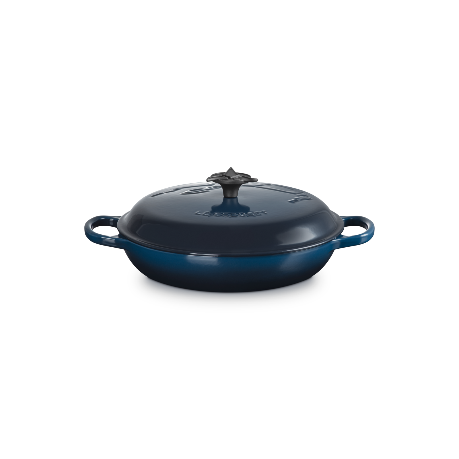 Star Trek Klingon Buffet Casserole with Klingon Trefoil Knob Nuit 30cm