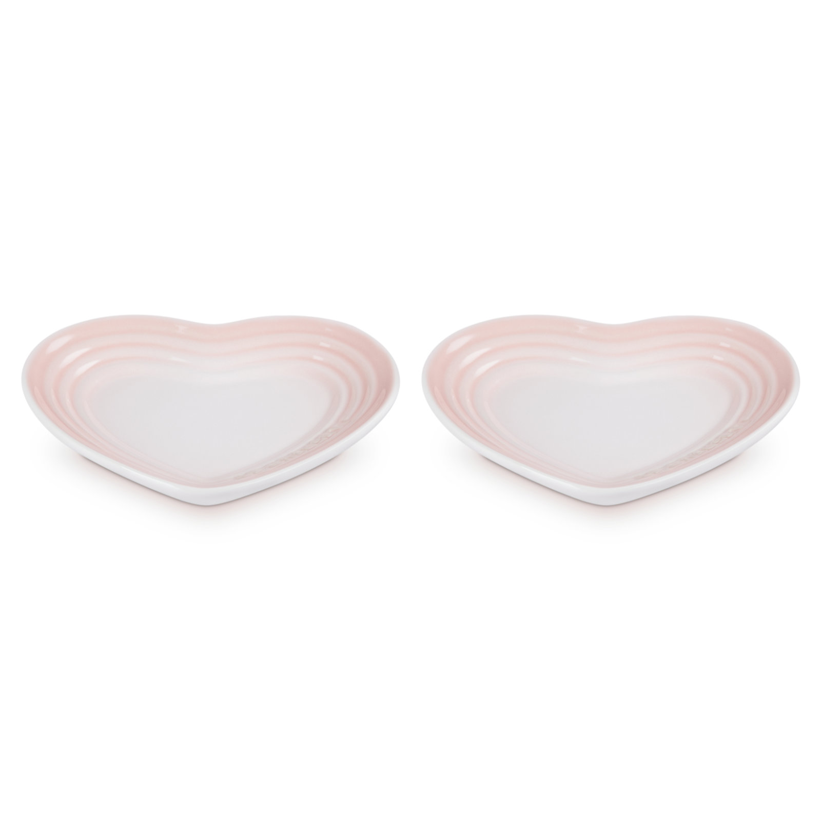 Set of 2 Small Heart Plate image number 1
