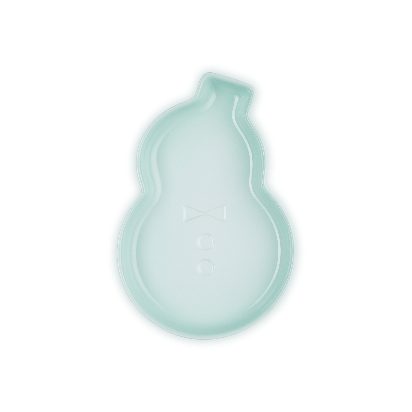 Snowman Dessert Plate 19cm Ice Green