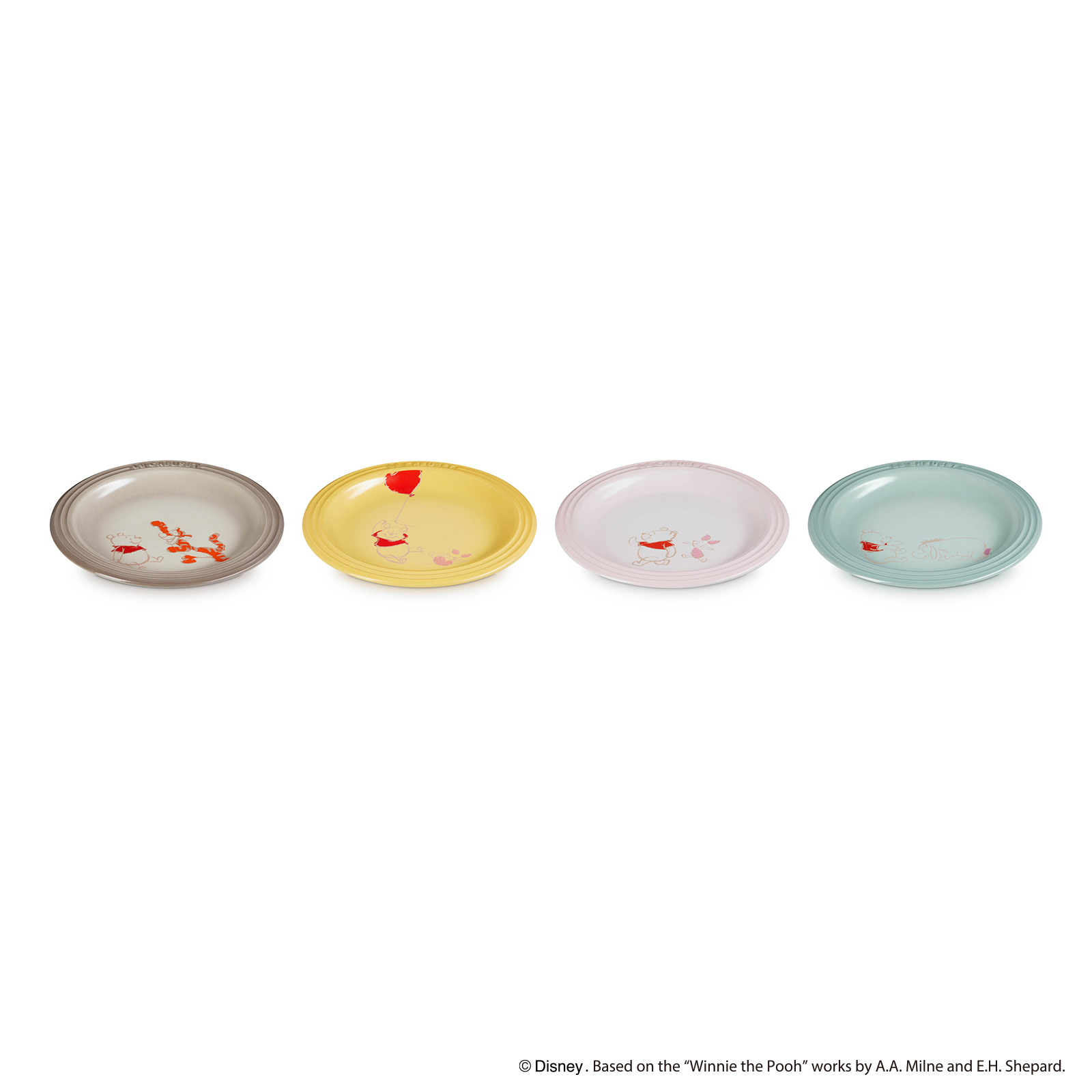 Set of 4 Winnie the Pooh Manila Round Plate image number 2