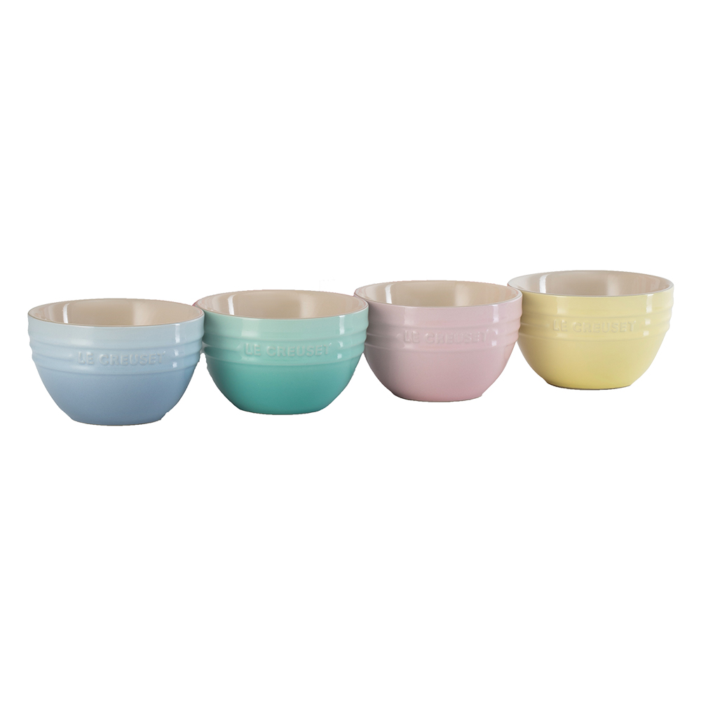 Set of 4 Sorbet Korean Rice Bowl Multicolour 10cm