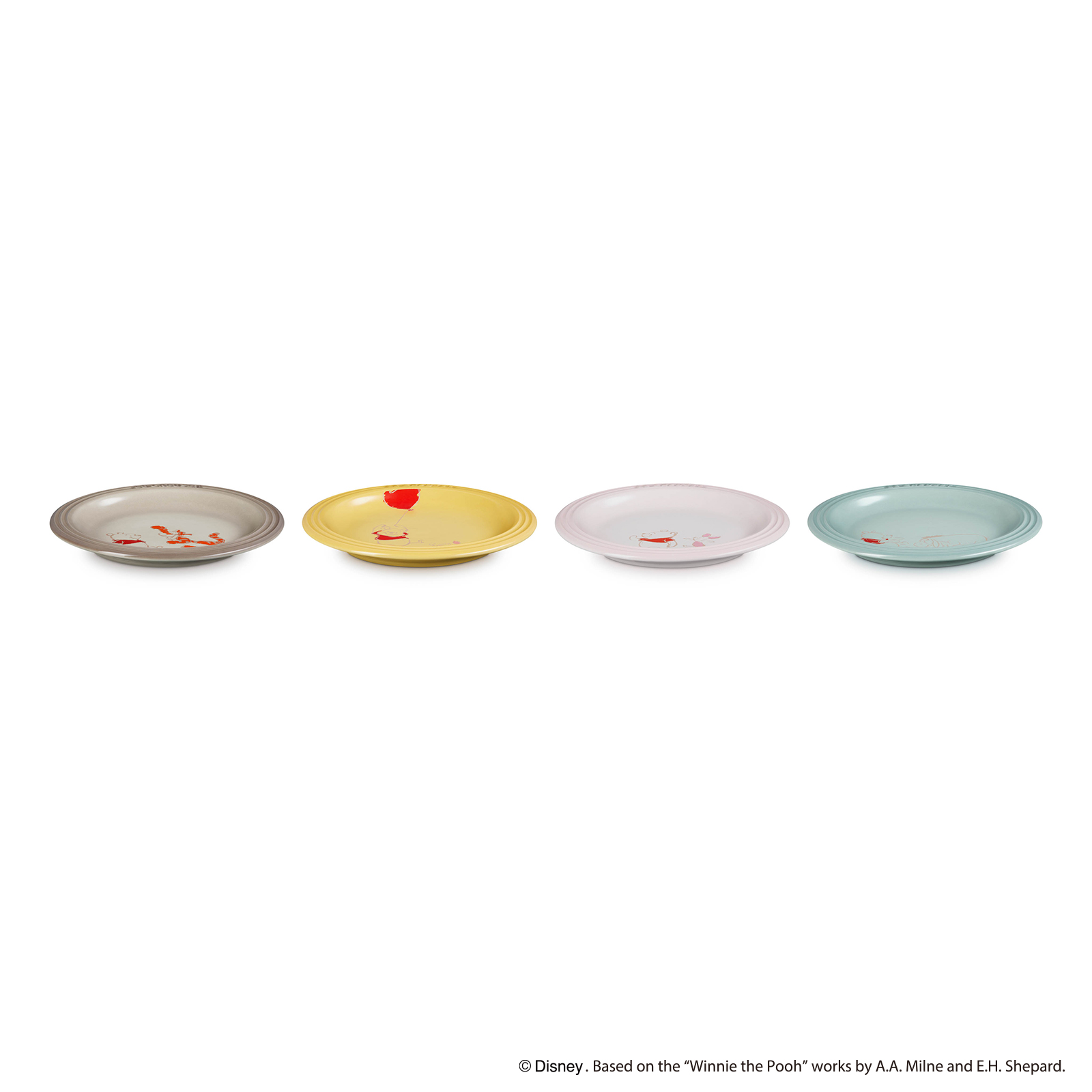 Set of 4 Winnie the Pooh Manila Round Plate image number 3