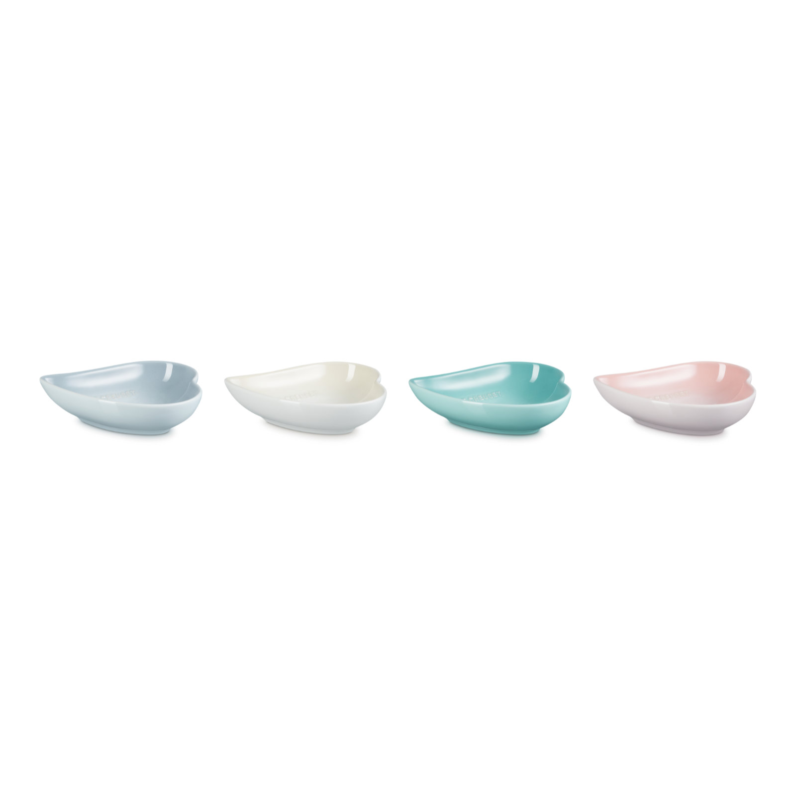 Stoneware Set of 4 Seoul Sphere Heart Petal Dish image number 1
