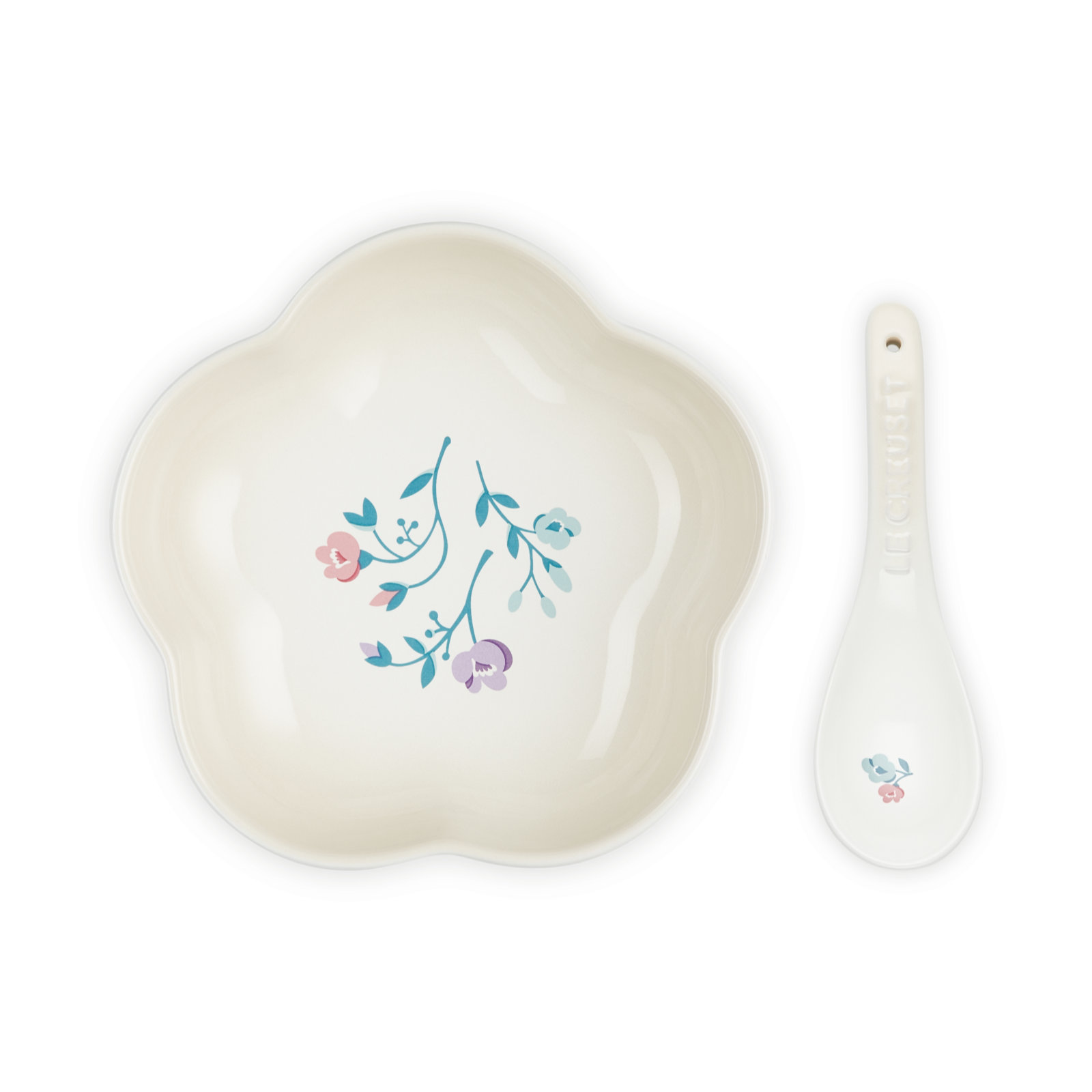 Petite Flower Dish with Seoul Chinese Spoon image number 0