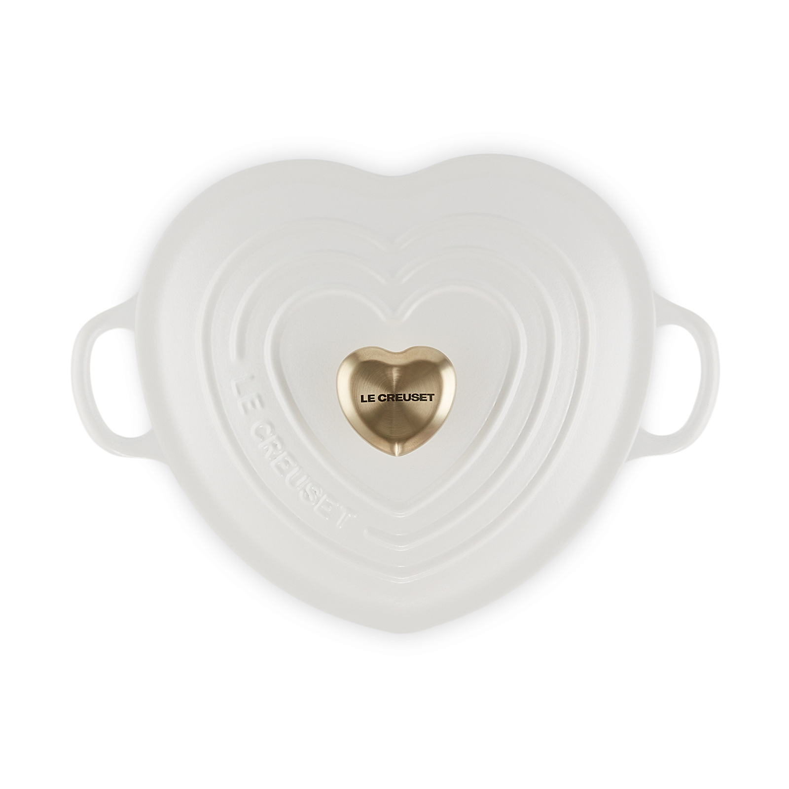 Heart Shaped Casserole Light Gold Heart Knob image number 3