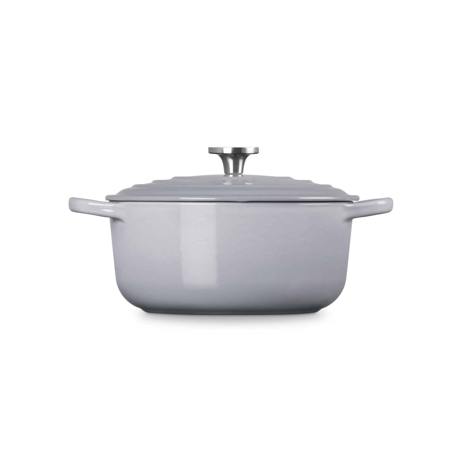 Signature Round French Oven Crucible Brushed SS Knob image number 2