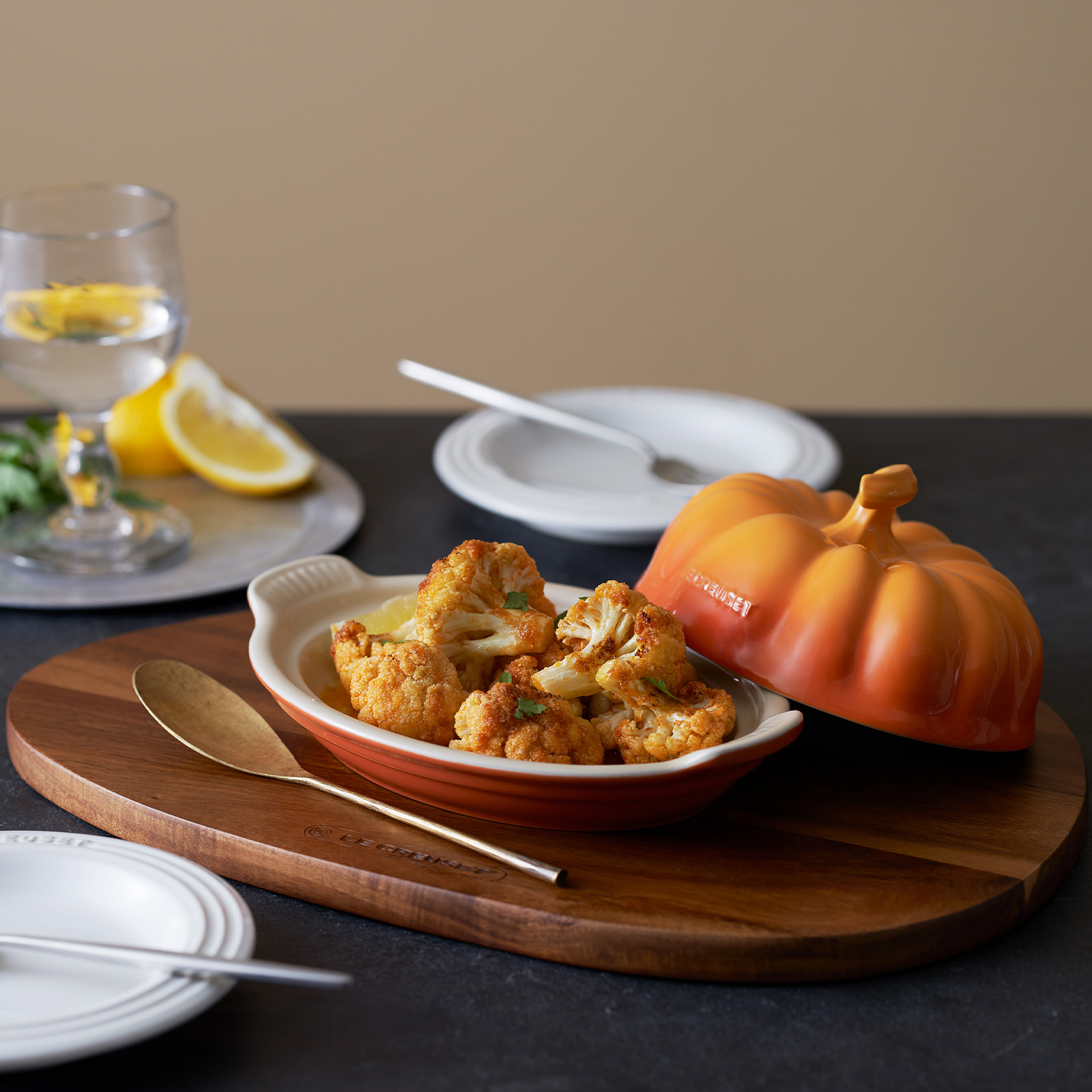 Pumpkin Stoneware Butter Dish image number 6