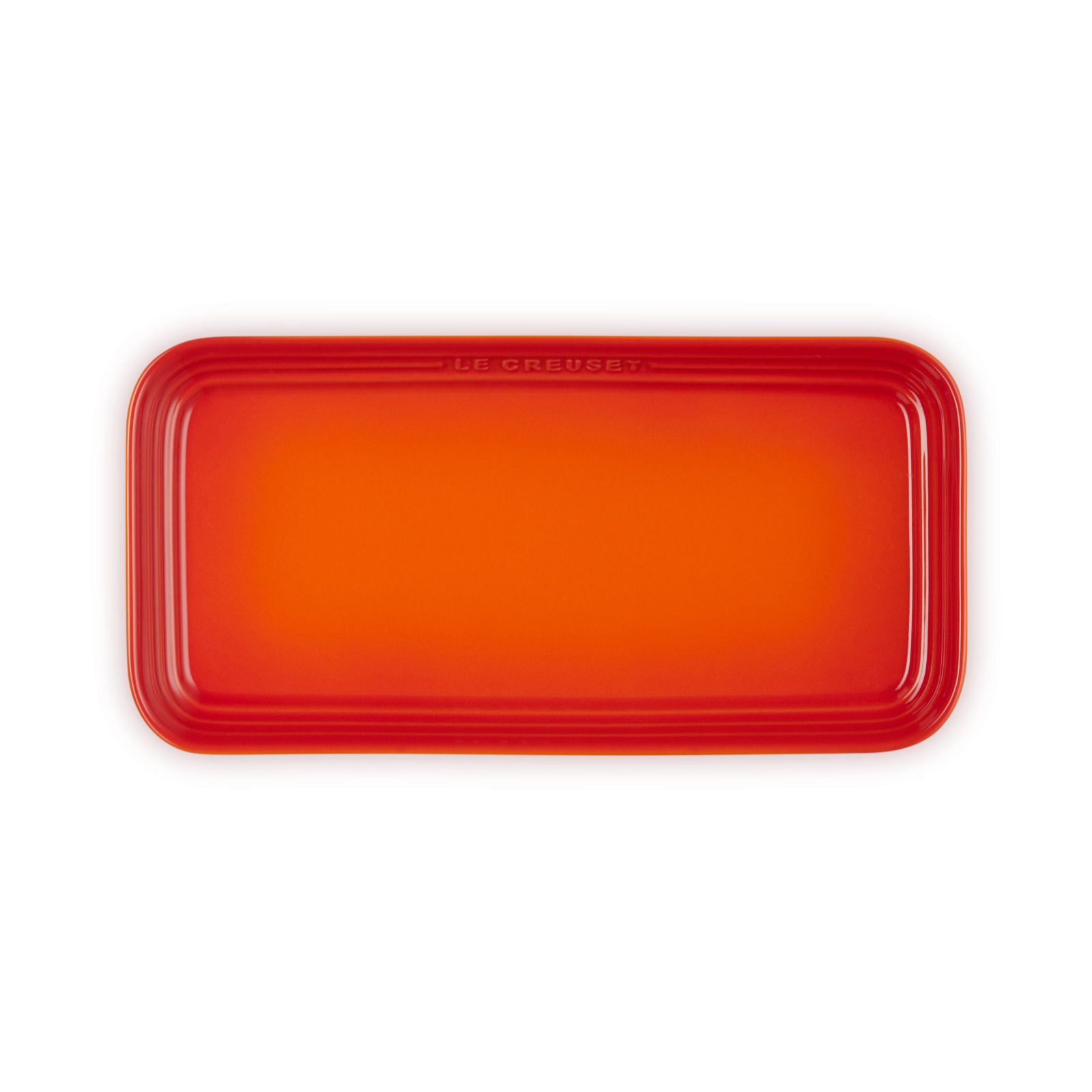 Manilla Rectangular Plate Flame 25cm