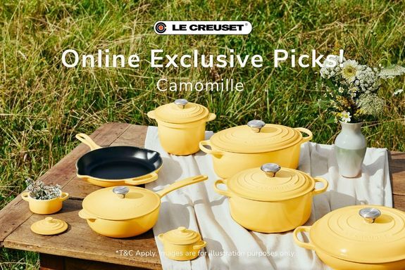 Le Creuset Online Exclusive Camomille Collection