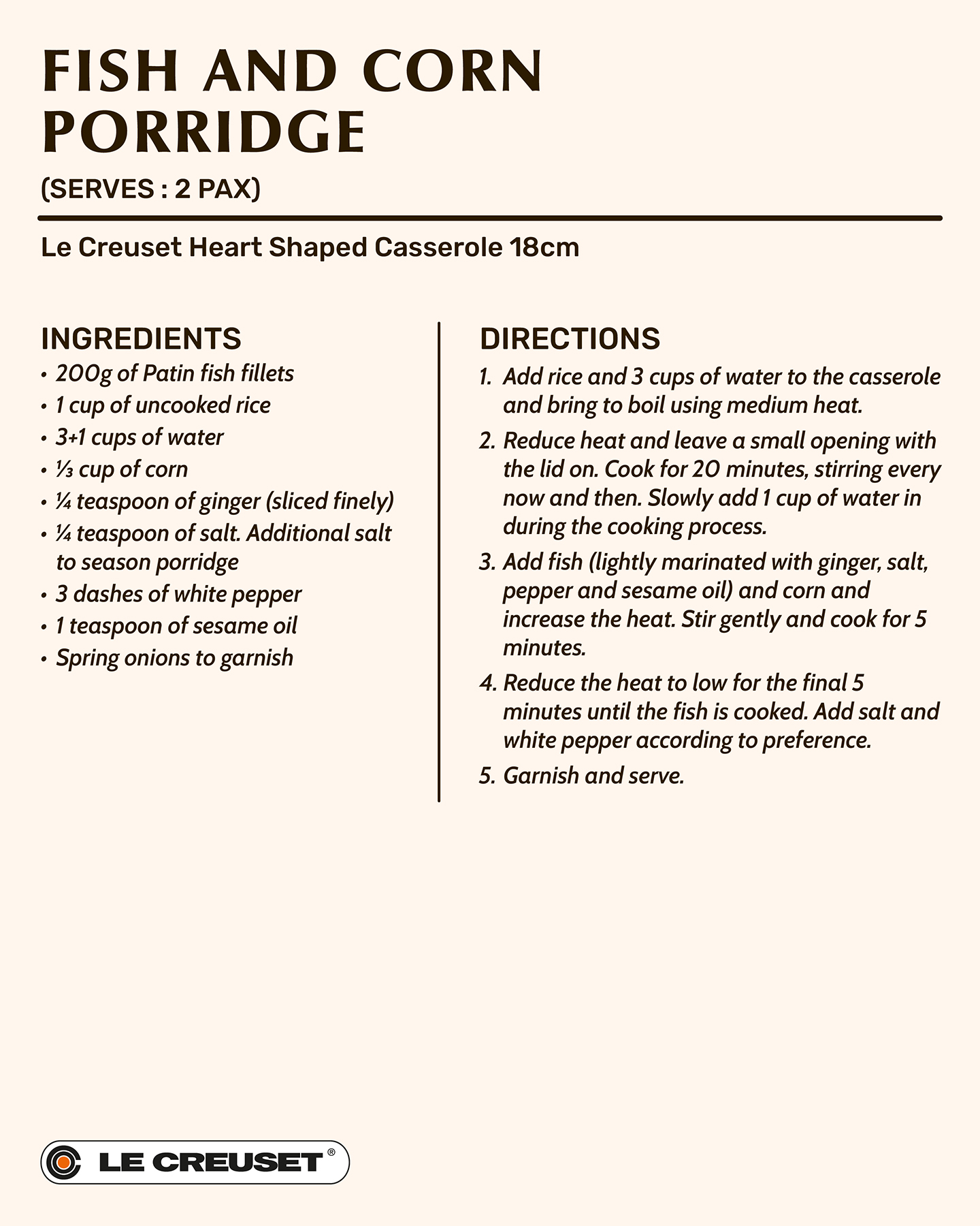 Fish and Corn Porridge