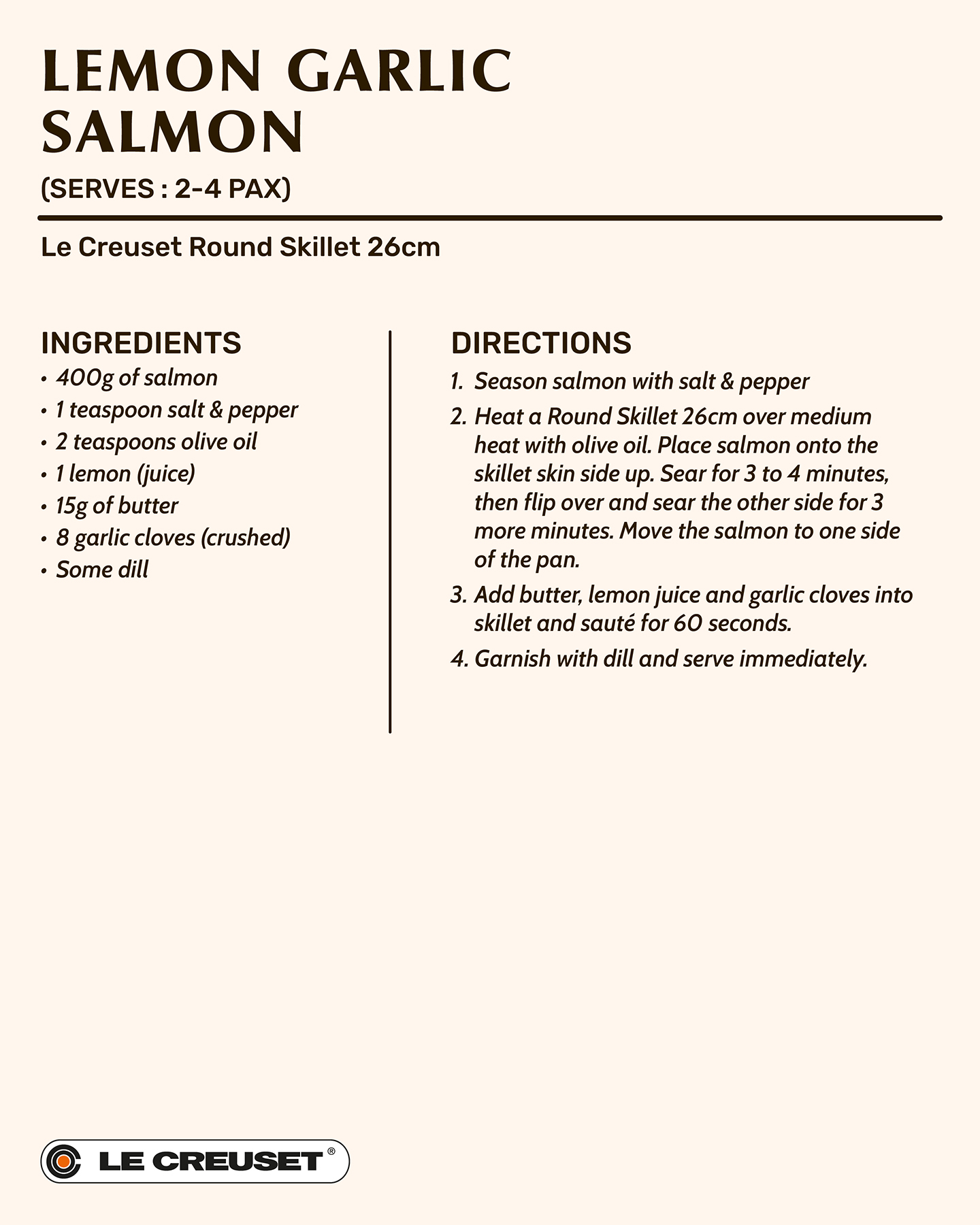 Lemon Garlic Salmon 1