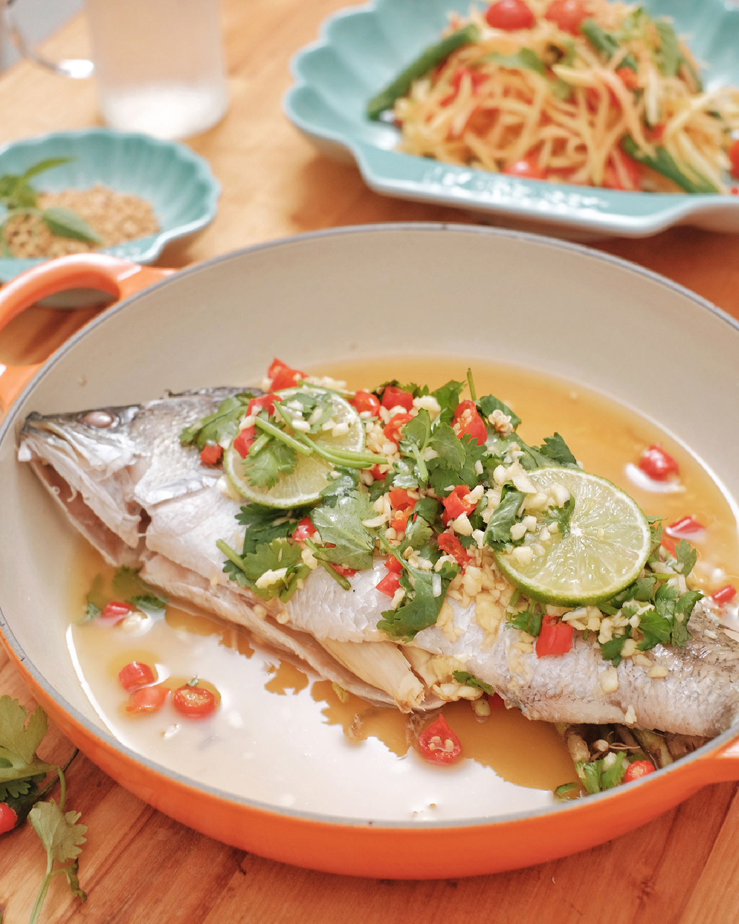 Steamed Fish with Lime and Garlic 1